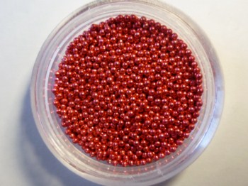 Nail art             microperle Microperle ( ROSSO )