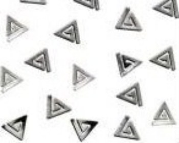 Nail art             Metallic nail art Metallic silver ( TRIANGOLO )