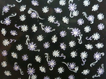 Nail art             stickers/fiori Stickers ( PURPLE FLOWER )