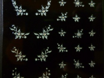 Nail art             stickers/fiori Stickers ( WHITE 2 )